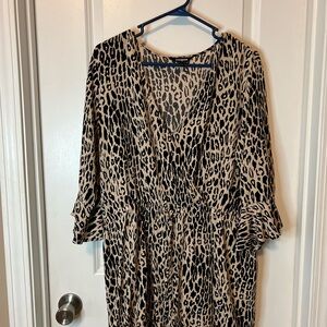 Express Animal Print Romper